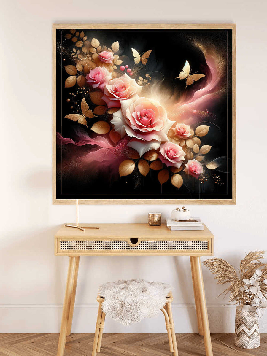 Paint by Numbers - Pink Roses Dream