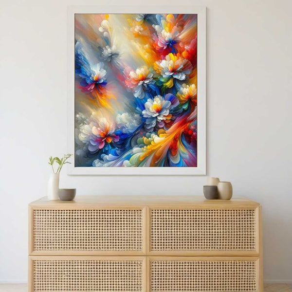 Paint by Numbers - Colorful abstract flowers