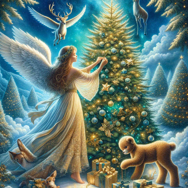 Paint by Numbers - Angel Decorations Christmas Tree