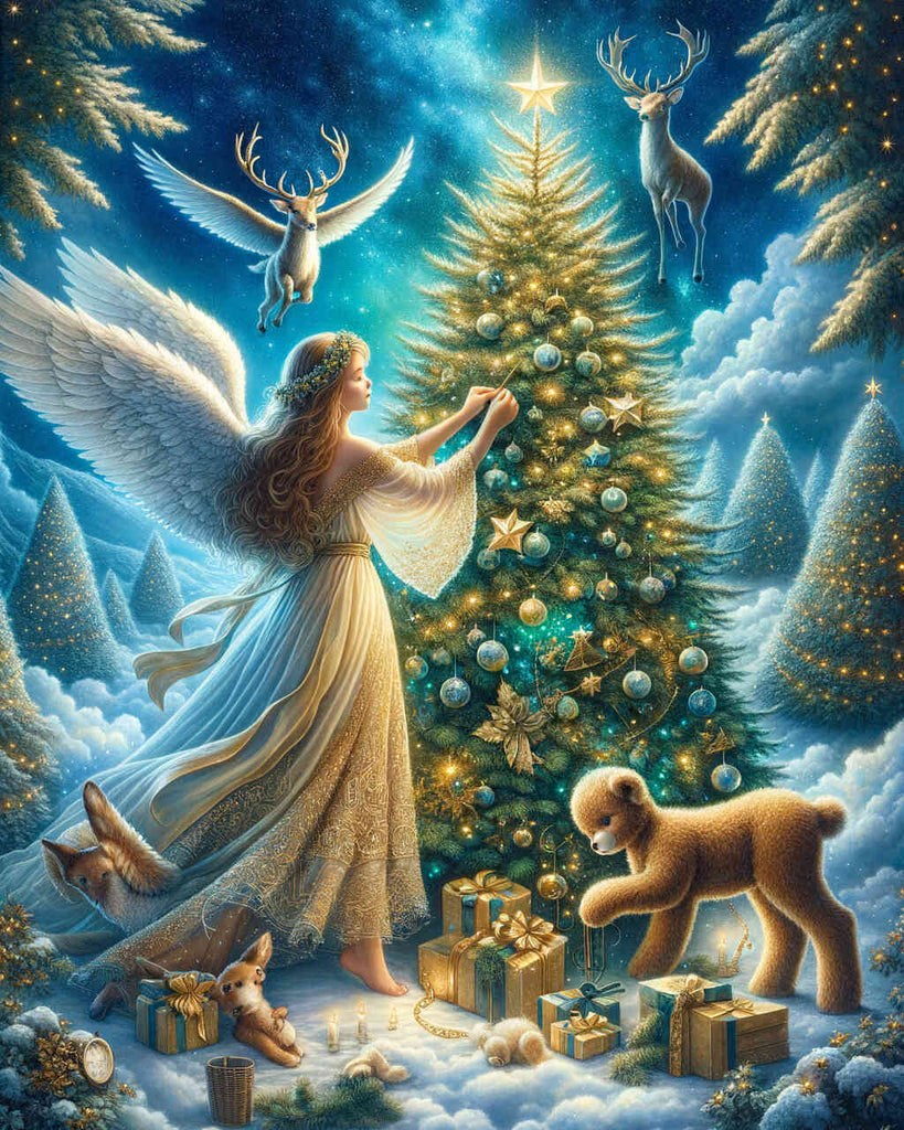 Paint by Numbers - Angel Decorations Christmas Tree