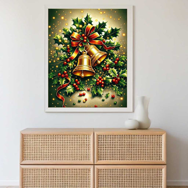 Paint by Numbers - Golden Christmas Bells