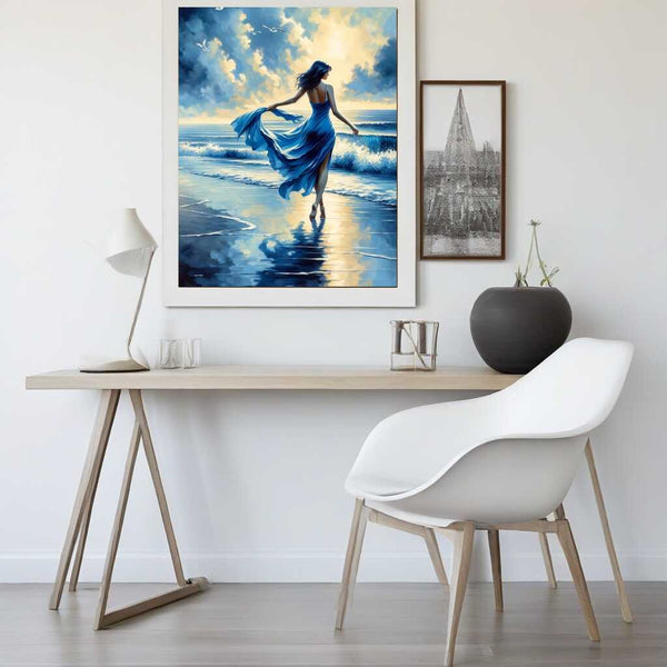 Blue dress - Paint by Numbers
