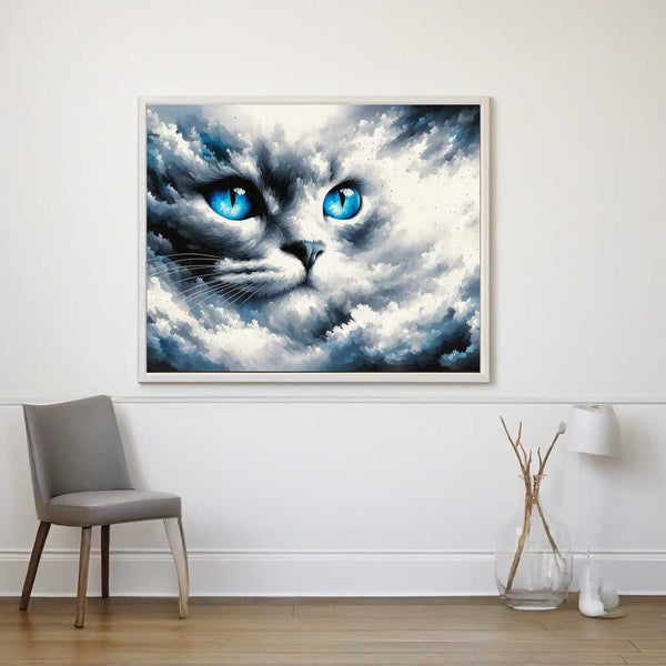 Paint by Numbers - Cat with blue eyes