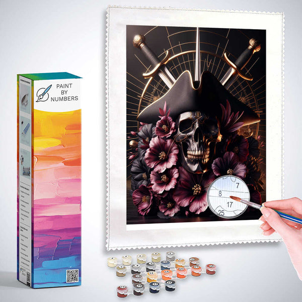 Paint by Numbers - Skull Pirate