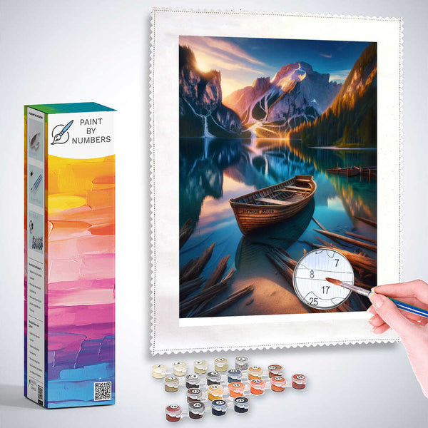 Paint by Numbers - Wonderful Mountain Lake
