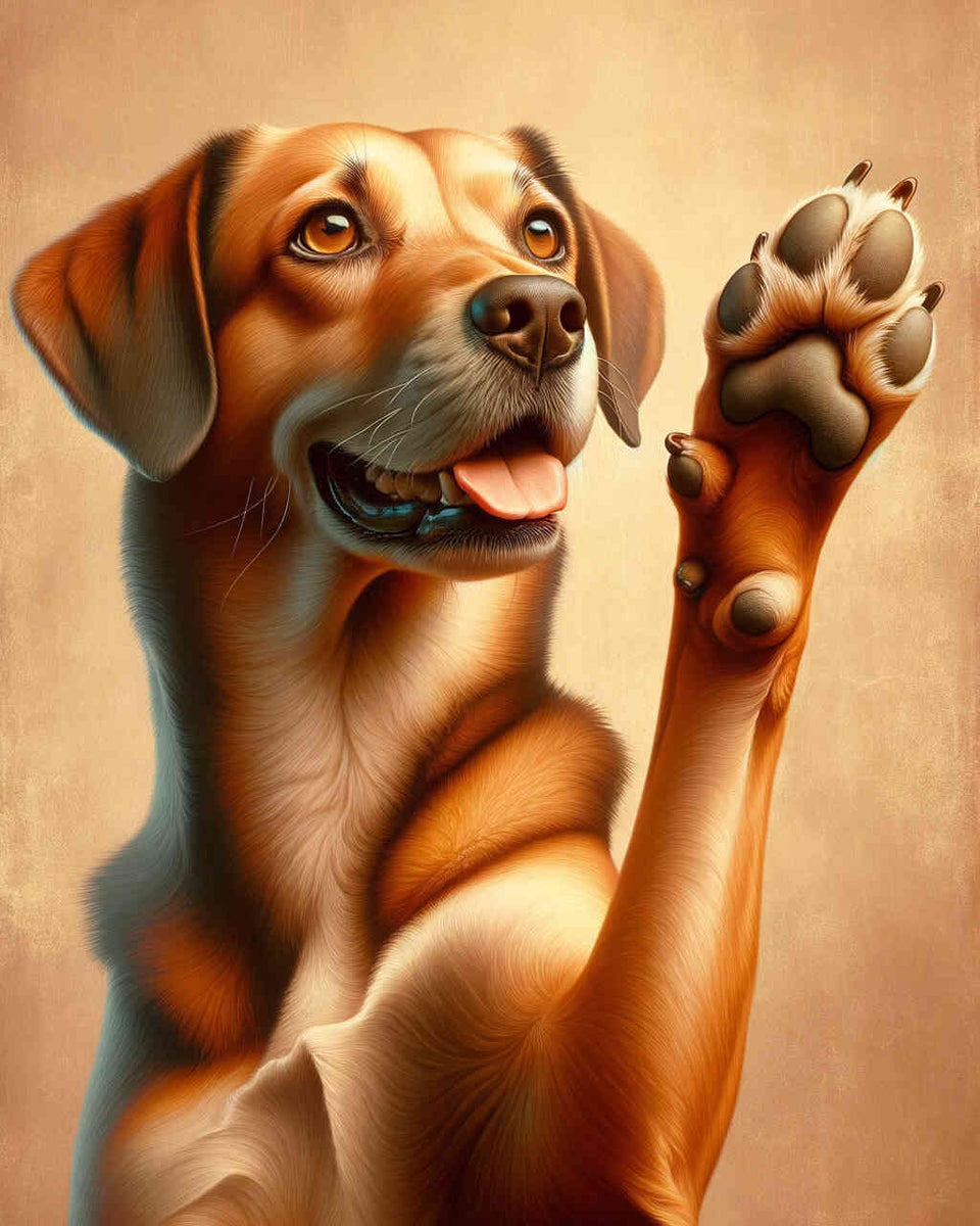 Paint by Numbers - Give paw dog
