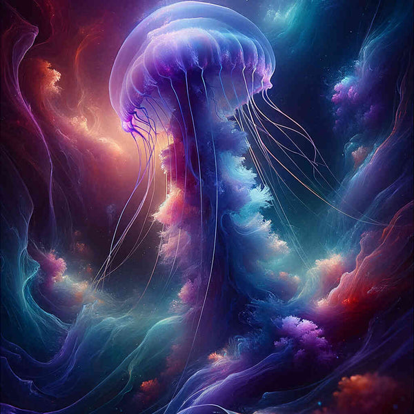 Paint by Numbers - Jellyfish in the depths