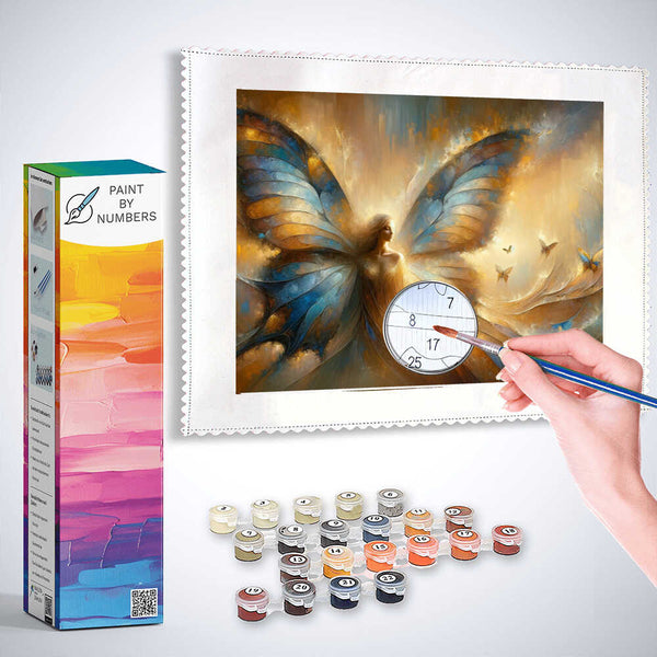 Butterfly, woman - Paint by Numbers