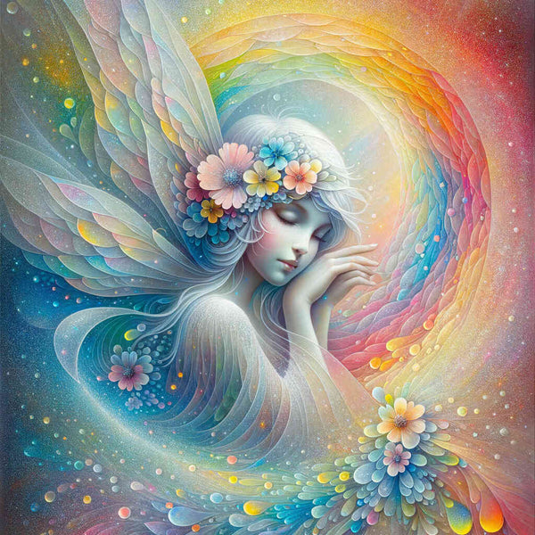 Paint by Numbers - Fairy with Rainbow