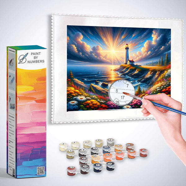 Lighthouse, anchor - Paint by Numbers