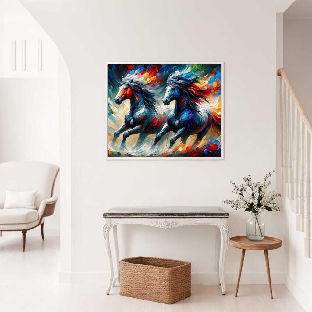 Paint by Numbers - Horses in the wind