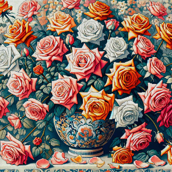 Paint by Numbers - Rose bouquet