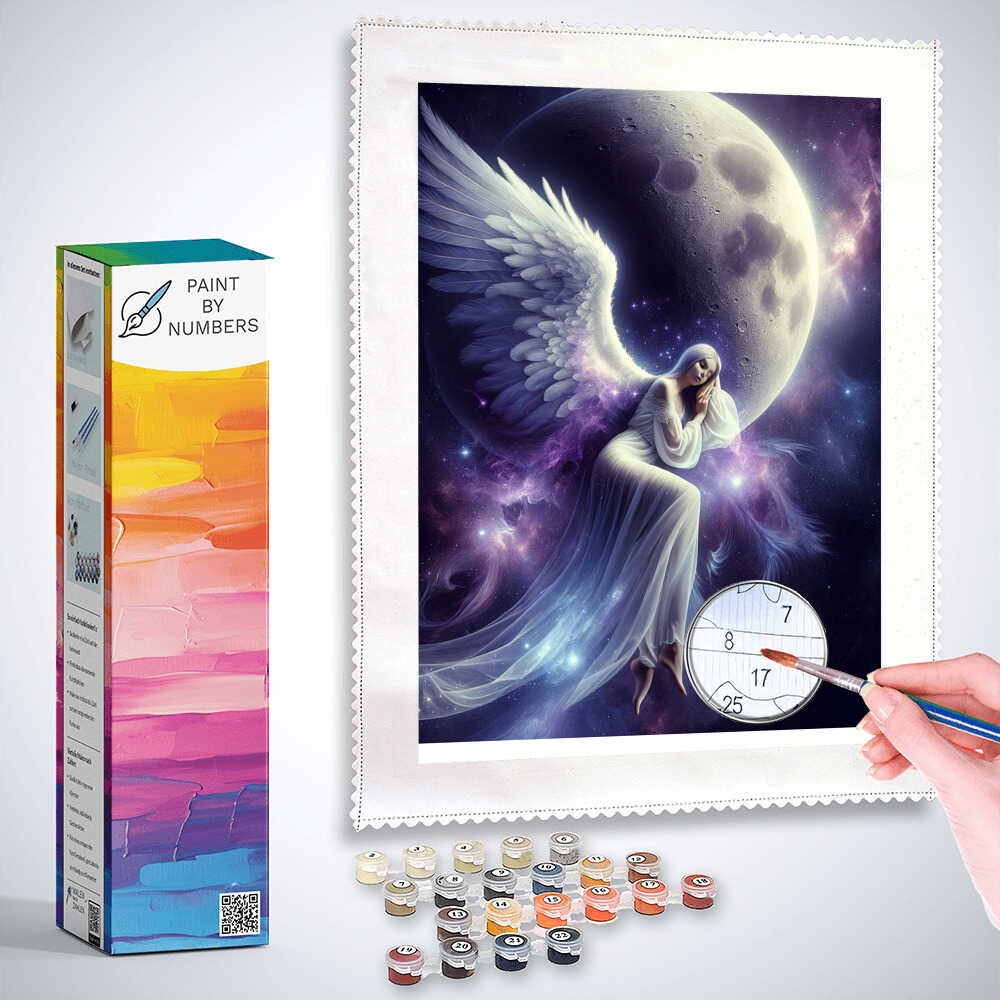 Paint by Numbers - Angel on the Moon