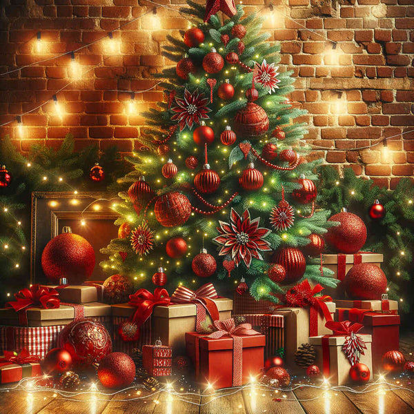 Paint by Numbers - Red Gifts Under Tree