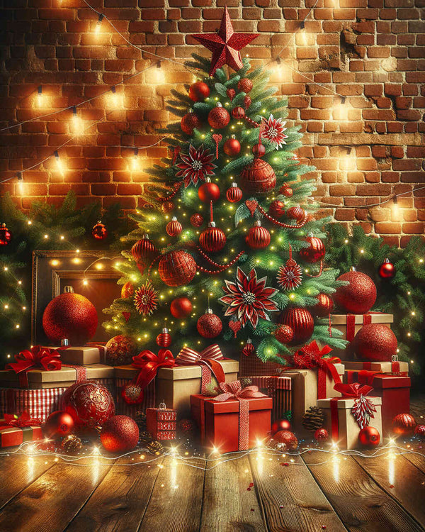 Paint by Numbers - Red Gifts Under Tree