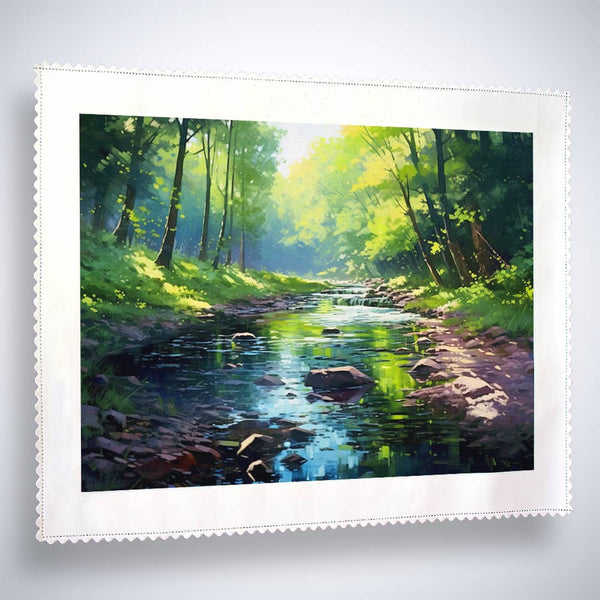 River in the forest, Realistic - Paint by Numbers