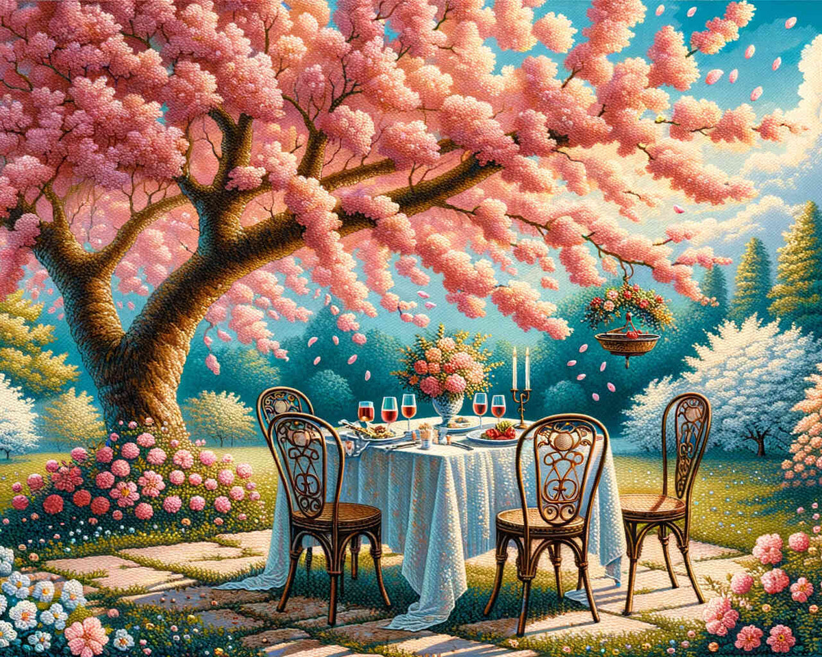 Paint by Numbers - Cherry Tree Dinner