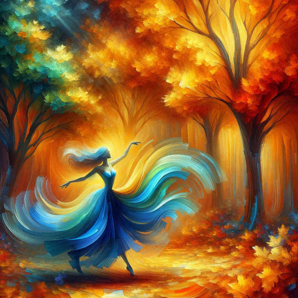Paint by Numbers - Dancing Woman in the Fall