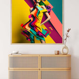 AB Diamond Painting - Abstraktes Kleid - gedruckt in Ultra-HD - AB Diamond, Abstrakt, Menschen, Neu eingetroffen, Quadratisch