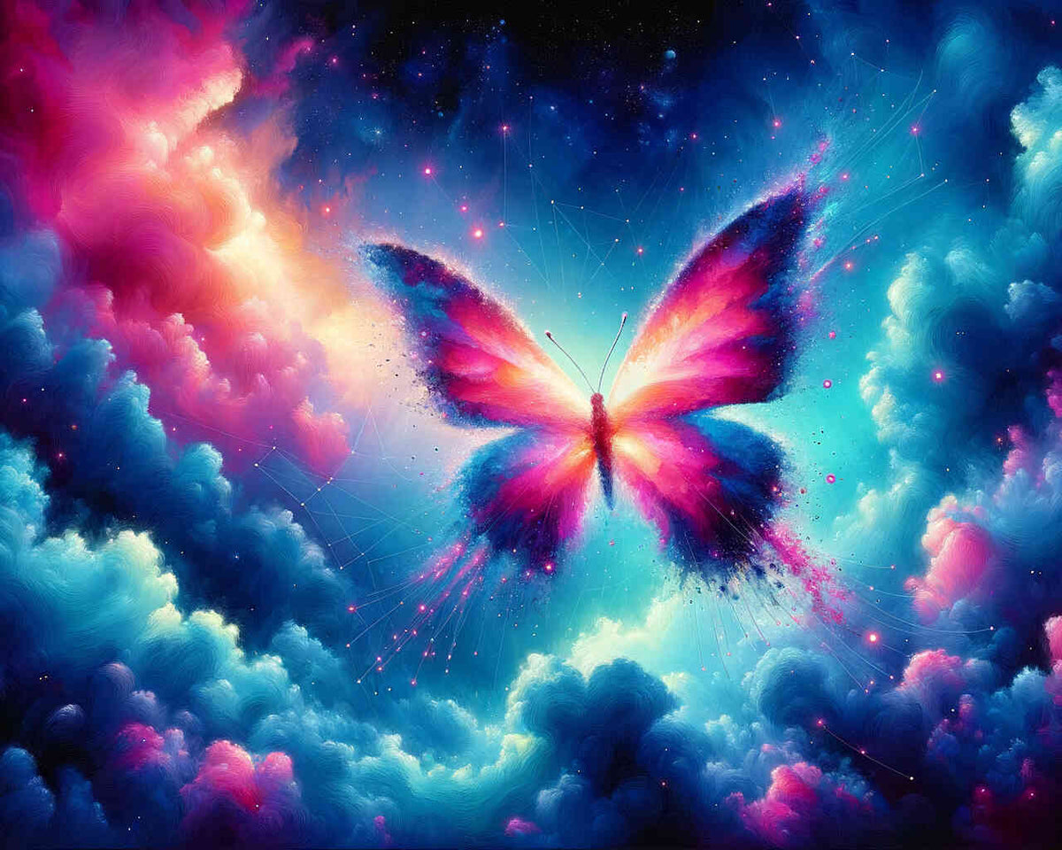 Paint by Numbers - Luminous Butterfly