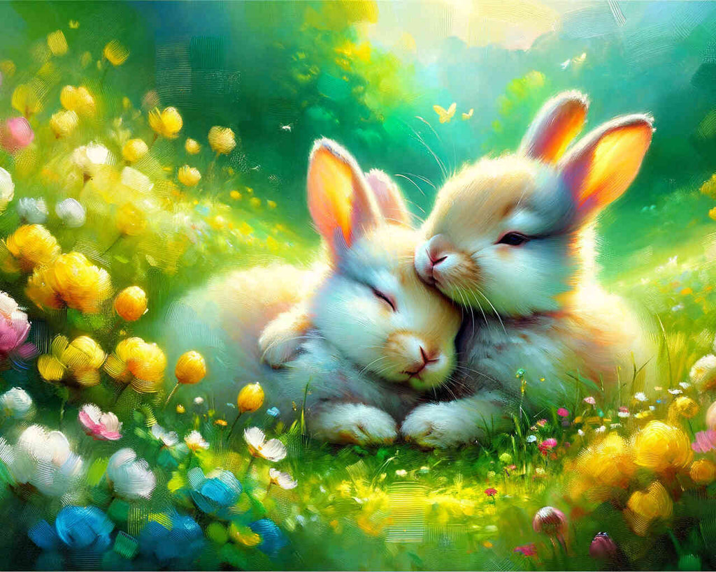 Paint by Numbers - Cuddle Rabbit