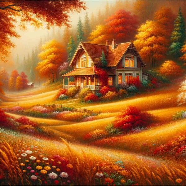 Paint by Numbers - House in the meadows