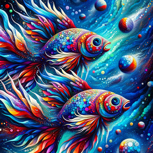 Paint by Numbers - Colorful fish
