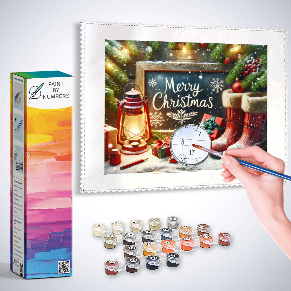 Paint by Numbers - Merry Christmas Deco