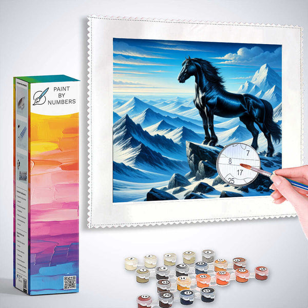 Paint by Numbers - Horse on Rock