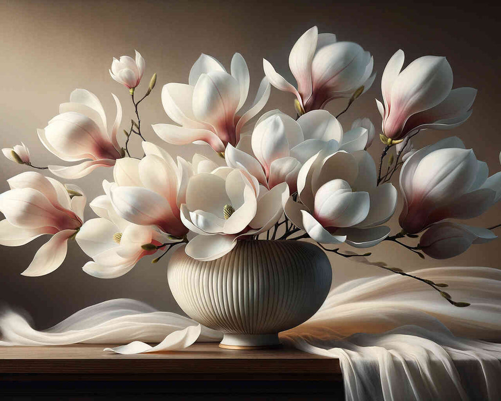 Magnolia flower - Paint by Numbers