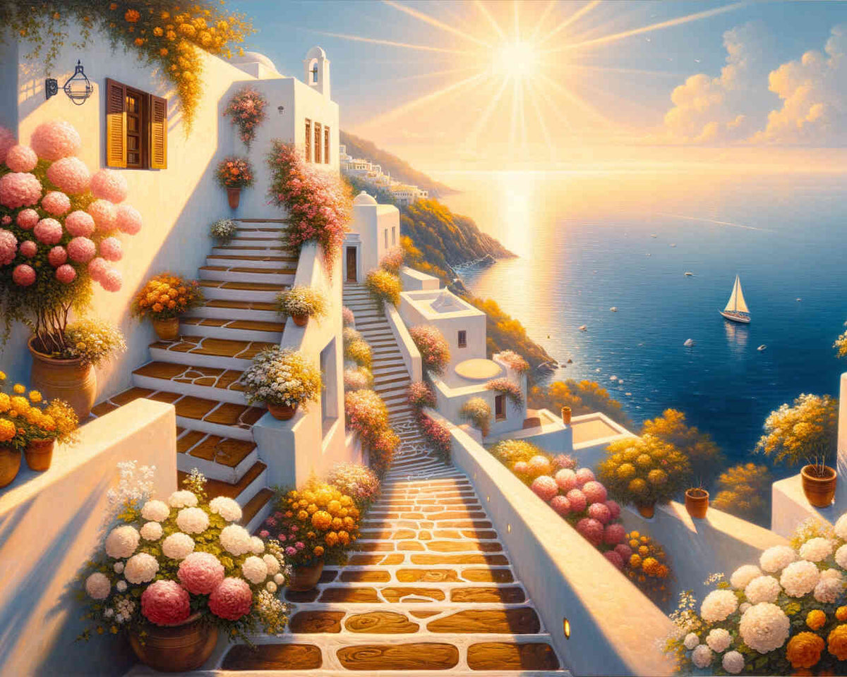 Paint by Numbers - Greek Stairs