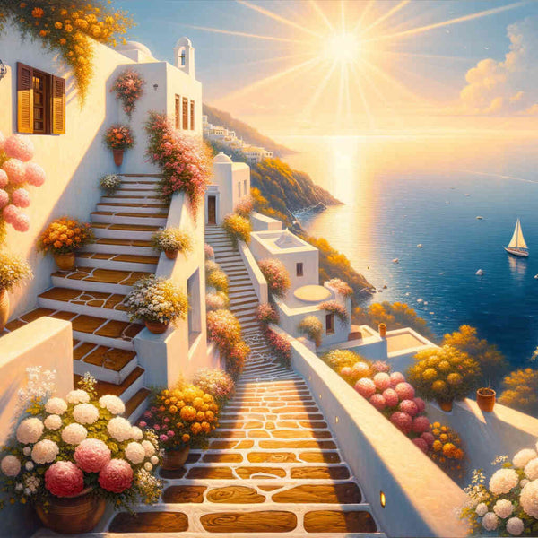 Paint by Numbers - Greek Stairs