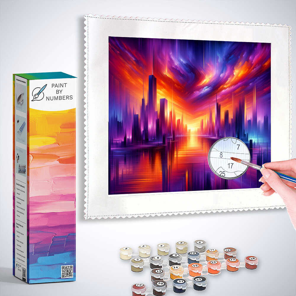 AB Diamond Painting - Abstract City