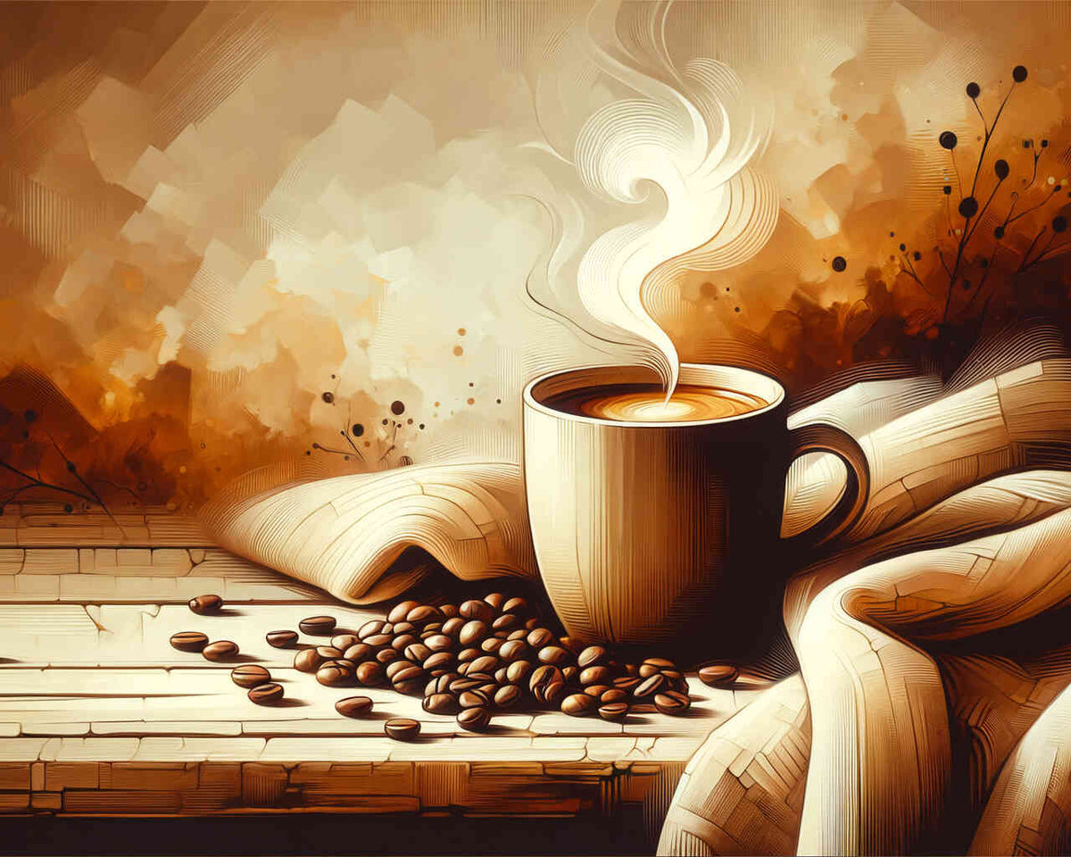 Cup with coffee - Paint by Numbers