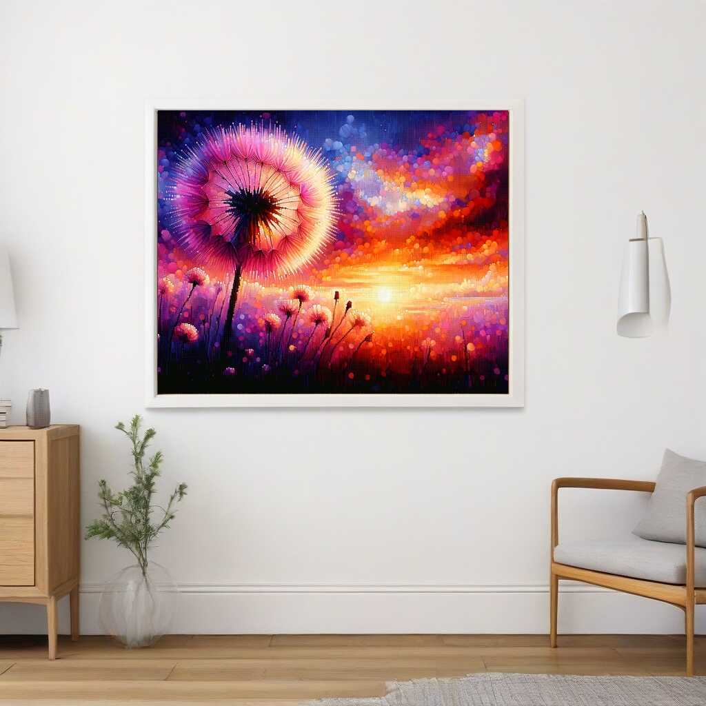 Paint by Numbers - Dandelion in the sunset