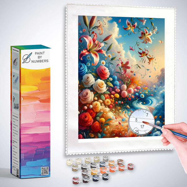 Paint by Numbers - Flower Swirl