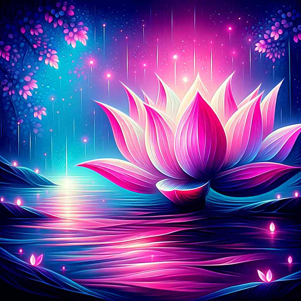 Paint by Numbers - Lotus Flower with Light