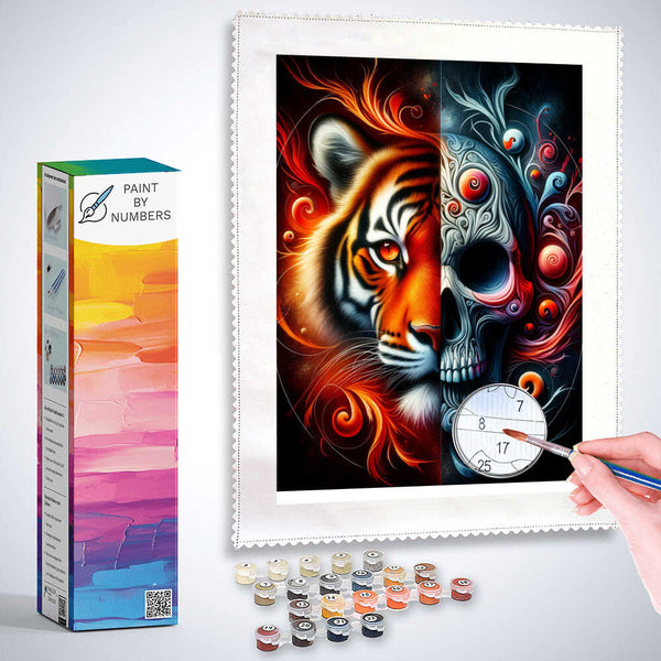 tiger skull - Paint by Numbers