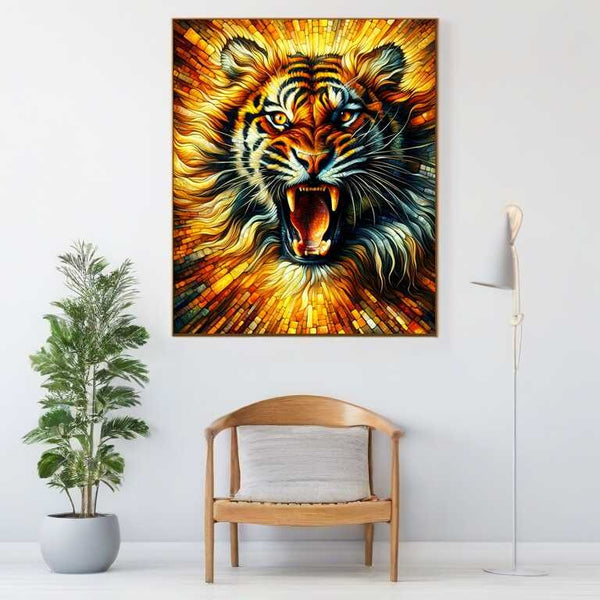Paint by Numbers - Roaring Tiger