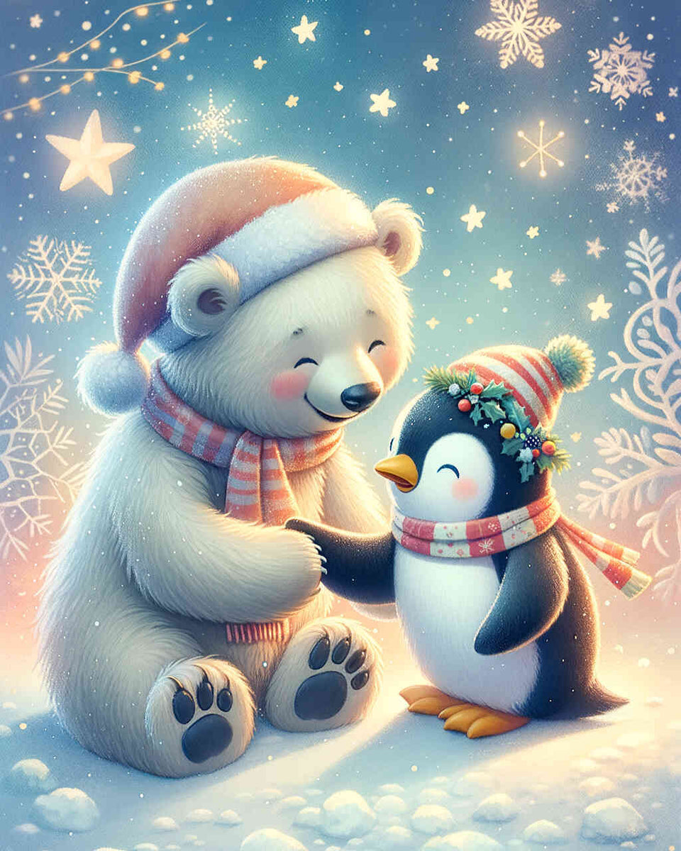 Paint by Numbers - Ice Bar and Penguin Friendship