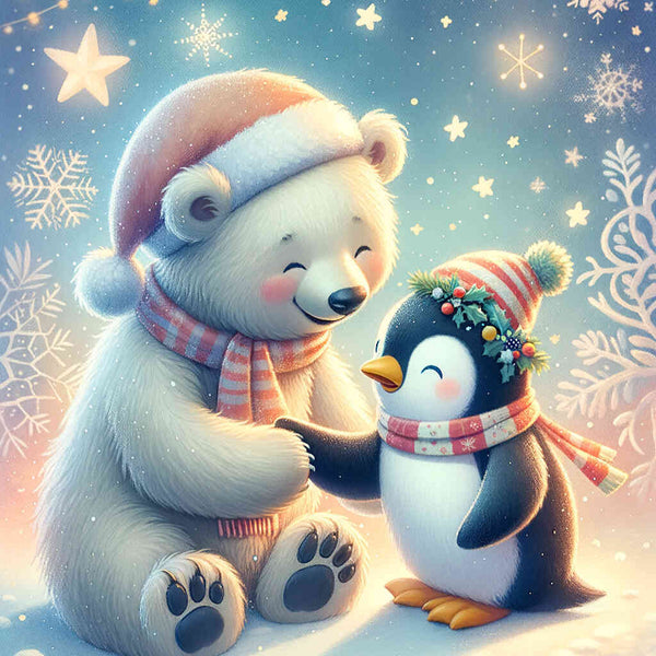 Paint by Numbers - Ice Bar and Penguin Friendship