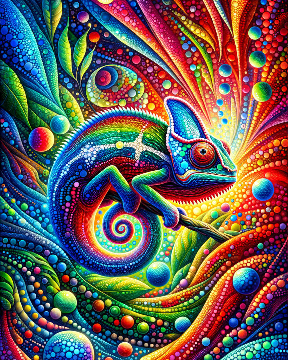 Cameleon - Paint by Numbers