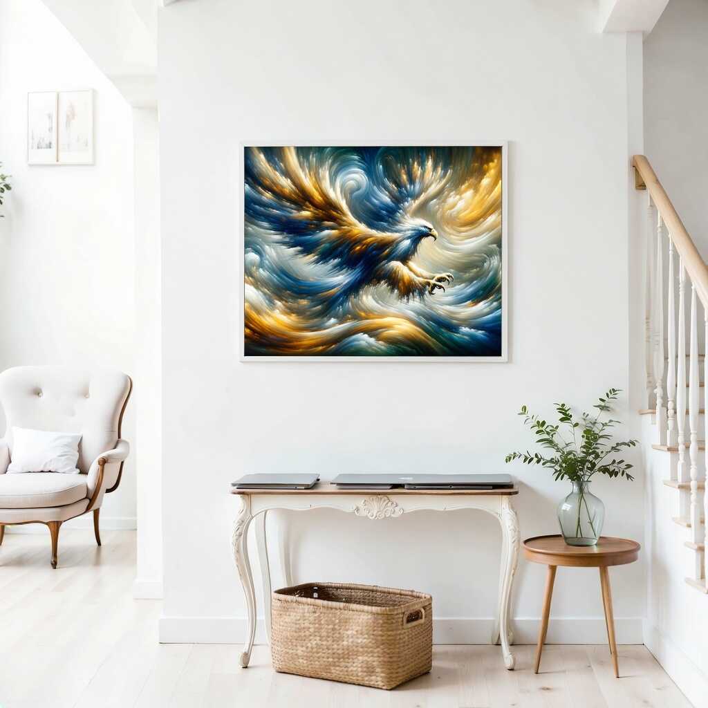 Golden eagle, Abstract - Paint by Numbers