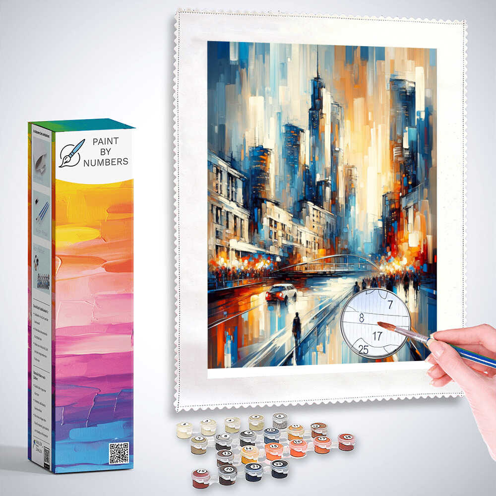 City, Abstract - Paint by Numbers