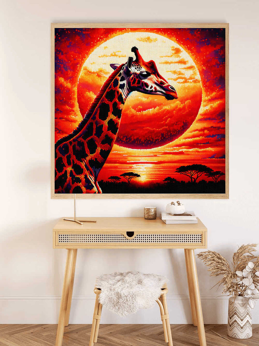 Paint by Numbers - Giraffe Before the Sun