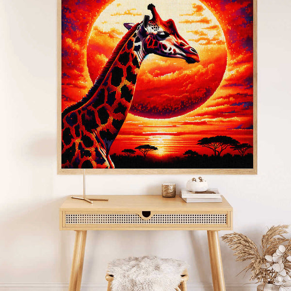 Paint by Numbers - Giraffe Before the Sun