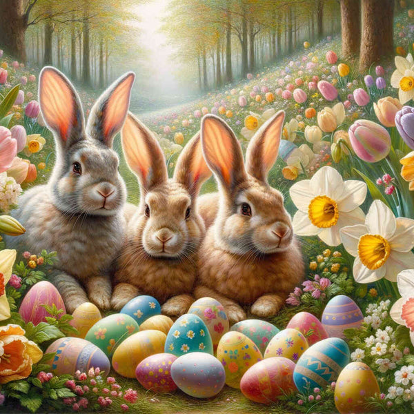 Paint by Numbers - Hash and Easter Egg Meadow