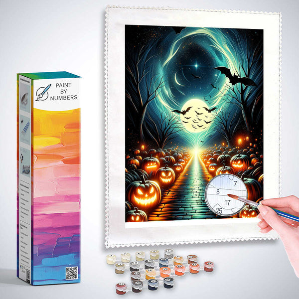 Paint by Numbers - Halloween Lit Curbis