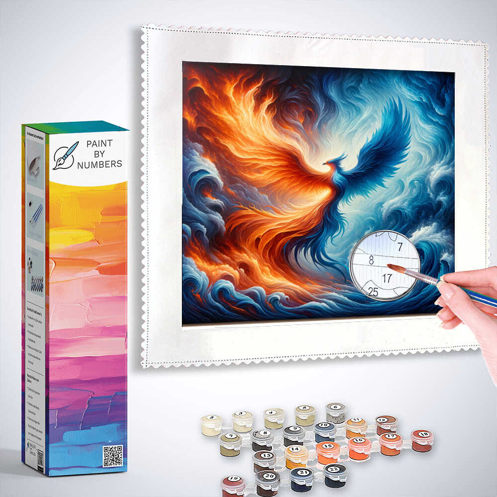 Paint by Numbers - Phonix Water and Fire