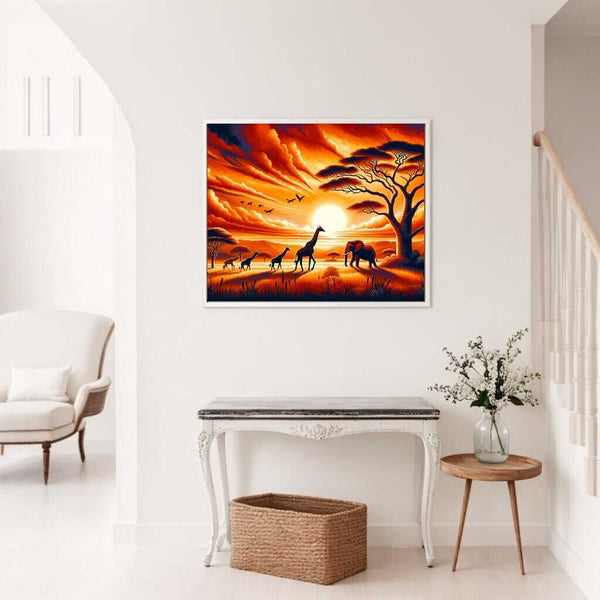 Sunset, Africa - Paint by Numbers